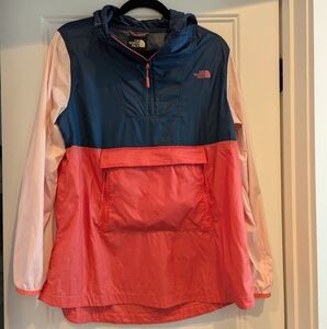 The North Face Fanorak 2.0 Jacket Anorak  Fanny Pack Women's MEDIUM Pink/Blue